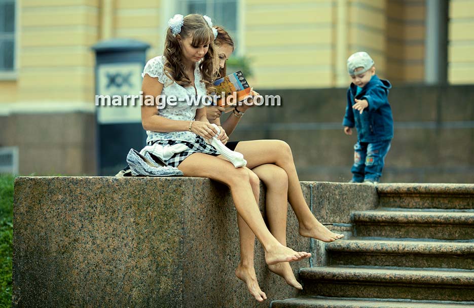 donne russe per strada